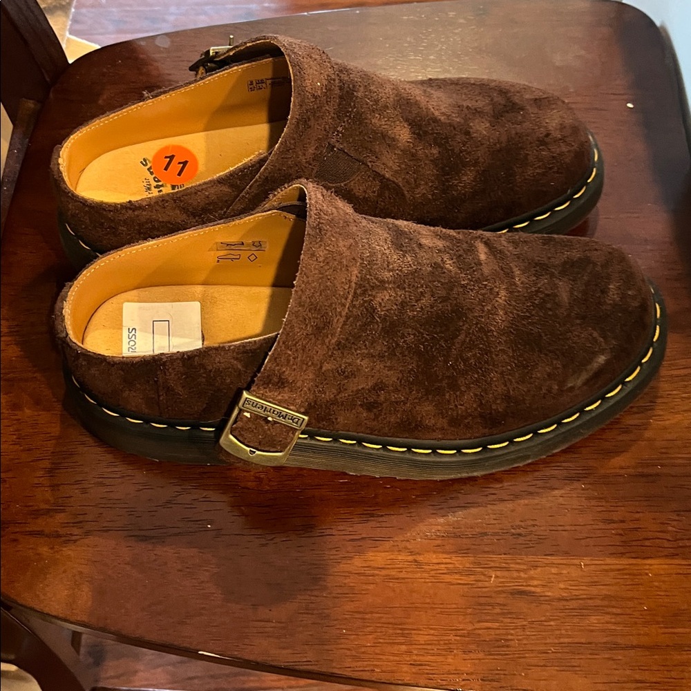 Dr. Martens Brown Suede Women's Shoes - Picture 3 of 5